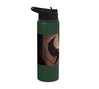 Demone ardente e cupo con il fuoco Stainless Steel Insulated Water Bottle