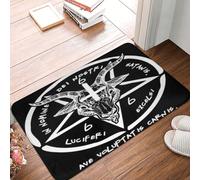 Demone Baphomet Testa Di Capra Satanica Occulto Satana Tappetini Porta Dingresso Facile Da Pulire Tappeto Ingresso Casa Lavabile Zerbino Di Benvenuto Per Soggiorno Camera Letto Terrazzo 40X60 Cm