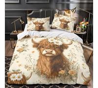 Demone Capra copripiumino Set di 3 Pezzi microfibra morbida stampa 3D con federe incluso federe fantasy oscuro Set Di Copripiumino for bambini e adolescenti Double（200x200cm）