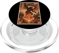 Demone Fuoco Fiamme Giapponese Ukiyo-e Guerrieri PopSockets PopGrip per MagSafe