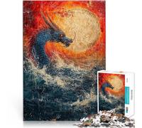 Demone puzzle 1000 pezzi per adulti Giocattoli che creano dipendenza e sfidano l'intelligenza del cervello con pezzi completamente interconnessi di forma casuale 38x26cm