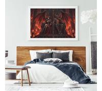 Demone Satanico dell'Inferno Puzzle 1000 Pezzi,Idea Regalo,dai 14 Anni,Sfida Impossibile Coppia di Demoni,Adulti E Ragazzi,Cartone Di Qualità,Gioco Educativo,Decorazione Casa,Antistress 70x50cm