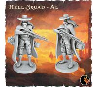 Demoni Hybrid Miniatura Vampiro Cacciatrice Figura per D Front 28mm 32mm 75mm