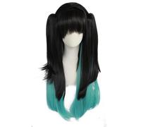 Demoni Slayers Tokitou Muichirou Lungo Sintetico Capelli Cap Anime Cosplay Parrucca Sintetica Parrucche Ragazza Donna Uomo Parrucche