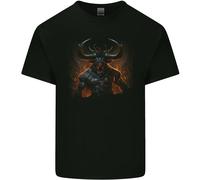Demonic Bull From Hell Evil Demon T-Shirt Per Bambini