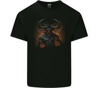 Demonic Bull From Hell Evil Demon T-Shirt Per Bambini