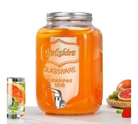 Demsyeq Dispenser d'acqua in, contenitore trasparente a tenuta stagna, con beccuccio, dispenser per bevande con coperchio, per limonata, champagne, barbecue, picnic, patio, compleanni, Natale