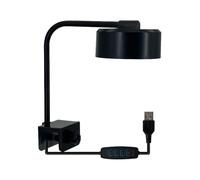 Demsyeq per acquario - Lampada regolabile per acquario, 3 modalità di luminosità intelligente, luce regolabile a 360 gradi per acquari marini di gamberetti