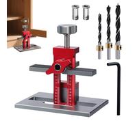 Demsyeq Strumento di installazione per ante di armadietti, dispositivo di posizionamento per cassetti, maschera di precisione per il montaggio di porte per la lavorazione del legno, casa, mobili