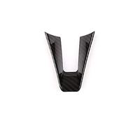 DEMULAX 1 PCS Stile Fibra di Carbonio Volante Decorazione Striscia Trim Accessorio Auto, for, for Alfa Romeo, Giulia Stelvio 2017-2019 Adesivo per volante
