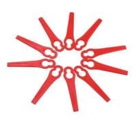 DEMULAX 100 pezzi, per ABS lame per decespugliatore tagliabordi a batteria 85 mm tosaerba taglio giardino Sostituzione, per Einhell rosso Lame ricambio tagliabordi