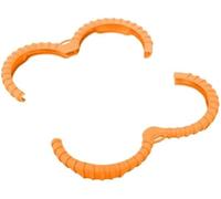 DEMULAX 2 anelli anticollisione, for DJI, 2 copri elica for drone, copri anello di protezione, accessori (arancione) Protezione elica drone(Orange)