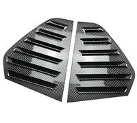 DEMULAX 2 pezzi di copertura for otturatore del lunotto posteriore dell'auto, for Golf, MK8 2020-2023 rivestimento dello sfiato laterale della feritoia della finestra Modanatura per persiane auto(BLAC