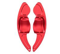 DEMULAX 2 pezzi di ricambio for volante automatico, estensione della copertura del cambio, for VW, for Golf, 5 6 MK6 GTI, for Jetta, MK5, for Passat, B6 B7 CC, for POLO, for, Leva del cambio(Rot)