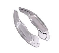 DEMULAX 2 pezzi Estensione leva cambio al volante, for VOLVO, V40 S60 V60 XC60 S80 XC70 2014 2015 2016 2017 Lama leva cambio in alluminio Leva del cambio(Silver)