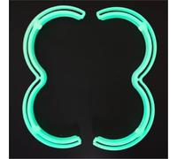 DEMULAX 2 Propeller Guard Protector, Prop Bumper Anti-collisione Copertura protettiva, for DJI, 2, Drone Protective Bumper Ring Accessori (Luminoso) Protezione elica drone(BLACK Luminous)