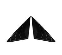 DEMULAX 2 pz Auto Finestra Feritoie, for Civic, 2022 2023 11th Gen Side Vent Finestra Feritoia Otturatore Scoop Copertura In Fibra di Carbonio Gloss Nero Persiana per finestrini auto(Gloss black)
