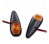 DEMULAX 2PCS, for MINI, luce della lampada del motociclo Indicatori di direzione Lampeggiatore Indicatore Lampeggianti 12V Cafe Racer FZ6R ER6N LTZ400 Z750 MT09 CBR125R Spia luminosa per moto(Schwarz)