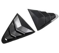 DEMULAX Adesivo for rivestimento della copertura della finestra della feritoia posteriore dell'auto, for Subaru, Crosstrek, 2024 Scoop dell'otturatore laterale Accessori in fibra di carbonio ABS Auto