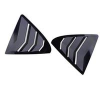 DEMULAX Adesivo for rivestimento della copertura della finestra della feritoia posteriore dell'auto, for Lexus, IS300 IS250 200t 2013-2019 Vent Scoop ABS Fibra di carbonio Auto Side Shutter Modanatura