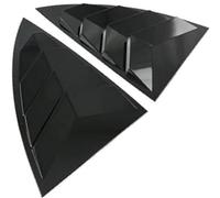 DEMULAX Adesivo for rivestimento della copertura della finestra della feritoia posteriore dell'auto, for Tesla, Modello Y 2019-2023 Presa d'aria ABS Fibra di carbonio Nero Accessori Otturatore lateral