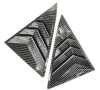 DEMULAX Adesivo for rivestimento della copertura della finestra della feritoia posteriore dell'auto, for Toyota, Camry Sedan 2012-2017 Presa d'aria Accessori in fibra di carbonio ABS Otturatore latera