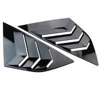 DEMULAX Adesivo for rivestimento della copertura della finestra della feritoia posteriore dell'auto, for Ford, Focus, Hatchback, 2012-2018 Scoop di ventilazione del quarto dell'otturatore laterale ABS