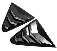 DEMULAX Adesivo for rivestimento della copertura della finestra della feritoia posteriore dell'auto, for Subaru, Crosstrek, 2024 Scoop dell'otturatore laterale Accessori in fibra di carbonio ABS Auto