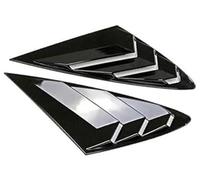 DEMULAX Adesivo for rivestimento della copertura della finestra della feritoia posteriore dell'auto, for Hyundai, Sonata 2020-2022 Scoop di sfiato Accessori in fibra di carbonio ABS Modanatura per per