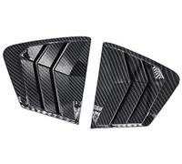 DEMULAX Adesivo for rivestimento della feritoia posteriore dell'auto, for Civic, 9a berlina 2011-2015 Copertura for otturatore laterale della finestra Vent Scoop ABS Stile fibra di carbonio Modanatura