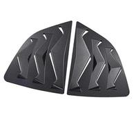 DEMULAX Adesivo for rivestimento della feritoia posteriore dell'auto, for JAZZ, 2014-2019 Copertura dell'otturatore laterale della finestra Vent Scoop ABS Fibra di carbonio Nero lucido Auto Modanatura