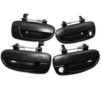 DEMULAX Auto Esterno Anteriore Sinistro, per Hyundai, per Accent 2000 2001 2002 2003 2004 2005 Maniglia Esterna Della Porta Nera 4 Pezzi Assetto automatico esterno
