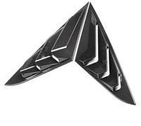 DEMULAX Auto Finestra Feritoia Posteriore Della Copertura Trim Adesivo, for Hyudnai Lafesta 2019-2023 Vent Scoop ABS Accessori In Fibra di Carbonio Lato Otturatore Modanatura per persiane auto(BLACK C
