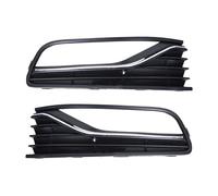 DEMULAX Auto Paraurti Anteriore Sinistro Destro Fendinebbia Lampada | Cromata Griglia, per VW, per POLO, Hatchback 2014 2015 2016 2017 2018 6RD853665F 6RD853666F