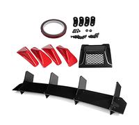 DEMULAX Auto Paraurti Posteriore Diffusore Spoiler Body Kit Lato Posteriore Splitter Labbro, for Shark, Pinne Copertura Della Lampada Posteriore, for Subaru, for STI WRX 2015-2021 Spoiler posteriore s