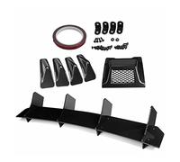 DEMULAX Auto Paraurti Posteriore Diffusore Spoiler Body Kit Lato Posteriore Splitter Labbro, for Shark, Pinne Copertura Della Lampada Posteriore, for Subaru, for STI WRX 2015-2021 Spoiler posteriore s