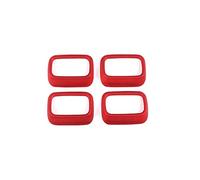 DEMULAX Car Styling Centrale Aria Condizionata Bocchette Cornice Decorazione Copertura Trim Adesivi, for, GLE W167 GLS 2020 Modanatura bocchette aria auto(Rot)
