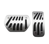 DEMULAX Car Styling, for Peugeot, 2008 207 CC SW GTI RC 208 GTI 308CC Sport Fuel Brake Dead Pedal Cover Set Accessori for auto Copri pedale Copripedale per auto(Black AT 2 PCS)
