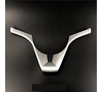 DEMULAX Car Styling Volante Trim Cover Adesivo cromato Accessori auto, for Chevrolet, for Cruze, for Trax, for Tracker, for Sonic, for ONIX, for AVEO, for Orlando Decorazione del volante(Silver Matte)