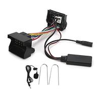 DEMULAX Cavo Bluetooth, adattatore Bluetooth, cavo Bluetooth 12 pin 12 V, adattatore audio stereo ABS con microfono di ricambio, for Peugeot, 207 307 407 308 adattatore per microfono audio per veicoli