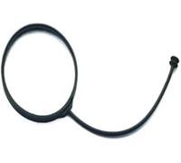 DEMULAX Cavo for tappo carburante, serbatoio, tubo flessibile, for BMW, for F10 F11 F30 F31 G30 E46 E90 E60 E30 E39 E34 Serie 3 5 cordino di fissaggio del tappo del serbatoio(BLACK Rope with Loop)