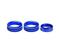 DEMULAX Classe AB GLA CLA Aria condizionata for auto Interruttore di controllo del volume Manopola Anello di copertura Copri manopola aria condizionata(Blue)