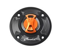 DEMULAX Copertura del Tappo del Serbatoio del Carburante for Motocicletta Senza Chiave, for GSF1200 Bandit 1200 2001-2004 (2002 2003) Tappo Serbatoio Carburante Moto(Orange)