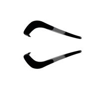 DEMULAX Copertura fendinebbia paraurti anteriore, modanatura presa d'aria, for VW, for Passat, B7 2011-2015 look fibra di carbonio/spoiler splitter nero lucido Copertura per presa d'aria paraurti ante