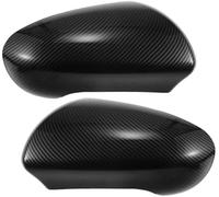 DEMULAX Coppia di copri specchietti retrovisori laterali conducente e passeggero for auto, in fibra di carbonio nera, for NISSAN, for Qashqai, J10 2007-2014, copri specchietti retrovisori Calotta per
