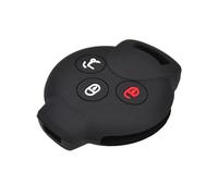 DEMULAX Custodia in silicone for chiave auto a 3 pulsanti, con supporto for guscio senza, for, for Smart, City Coupe Cabrio Crossblade, Fortwo Roadster K Forfour Custodia per chiavi auto