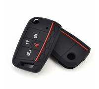 DEMULAX Custodia in silicone for chiave auto a 4 pulsanti, senza, for VW, for POLO, for Golf, 7 MK7, Atlas 2016-2020, for Skoda, for Octavia, A7 Custodia per chiavi auto