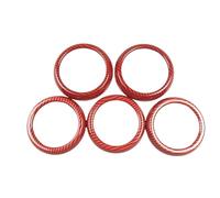 DEMULAX Decorazione del cerchio di ventilazione della presa d'aria condizionata della console centrale dell'auto, for, classe AB W176 W246 GLA X156 CLA C117 Modanatura bocchette aria auto(Rot)