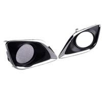 DEMULAX Fendinebbia, per rivestimento della cornice, per TOYOTA | per Venza 2013 2014 2015 Auto 2 pezzi paraurti anteriore foro luce modanatura cromata