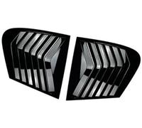 DEMULAX Finitura copertura for persiana lunotto posteriore auto, for, Serie 1 F20 118i 120i 2011-2019 Pannello for persiane di ventilazione laterale con feritoia for finestra Nero lucido 2011-2019 Mo